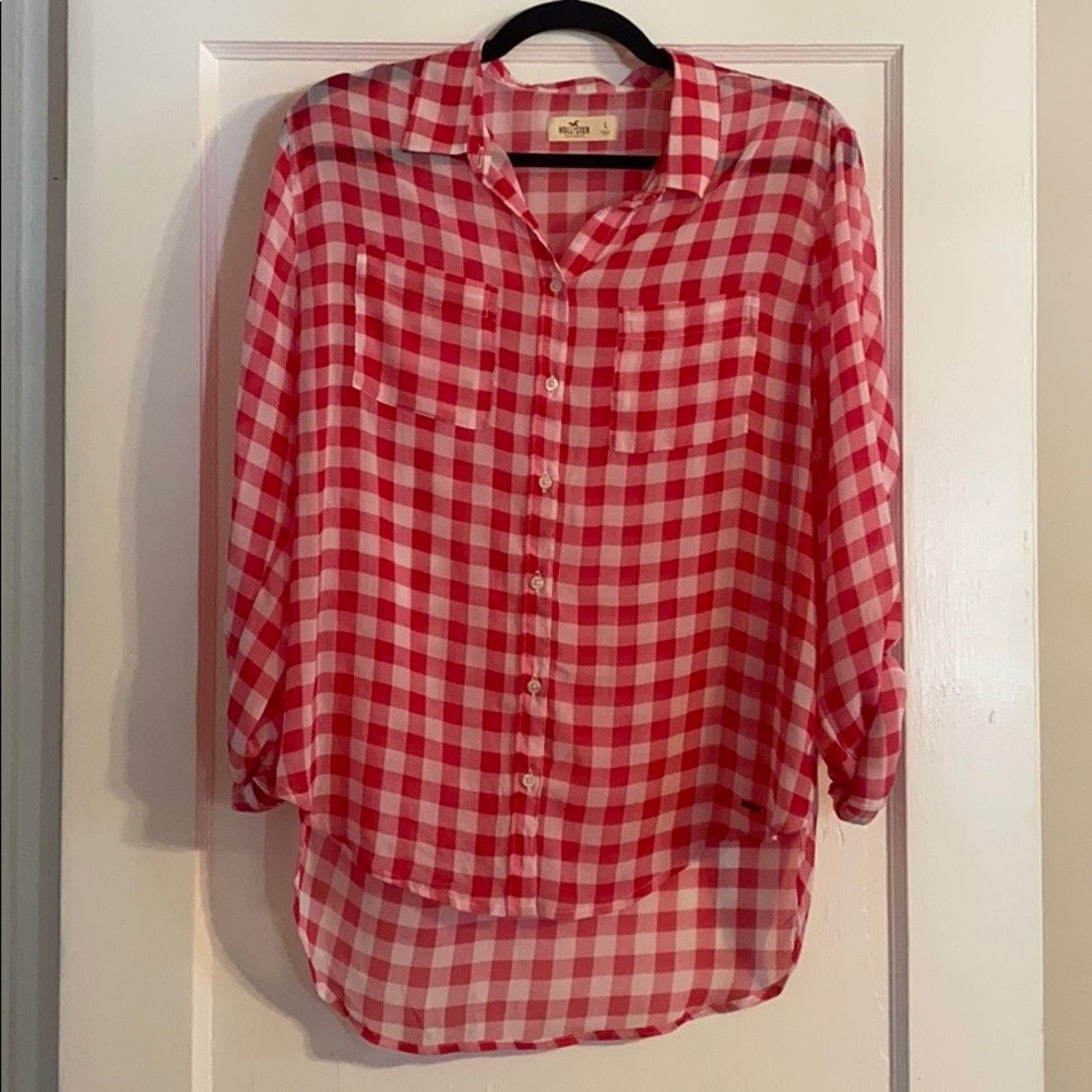 NWOT Hollister Plaid Button Down